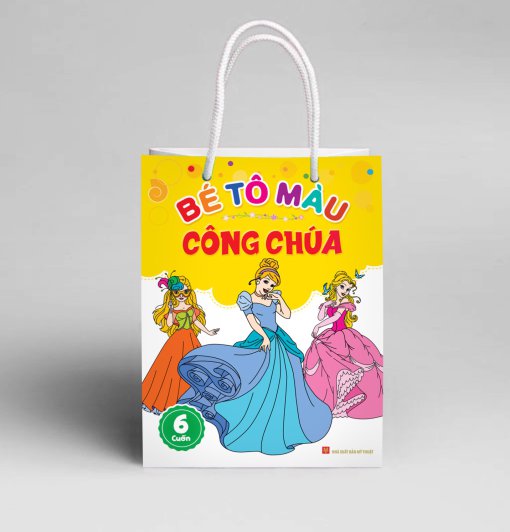 Túi Bé Tập Tô Màu Công Chúa