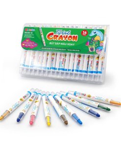 Bút sáp màu xoay Twist Crayon 36 màu - Túi nhựa PVC 