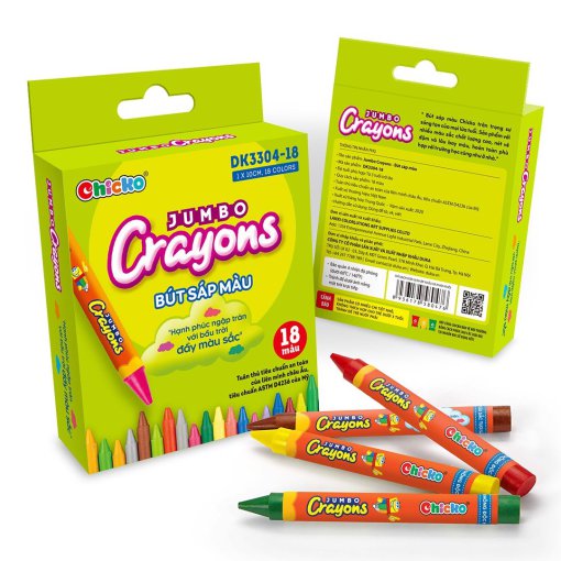 Bút Sáp Màu Jumbo Crayons – 18 Màu