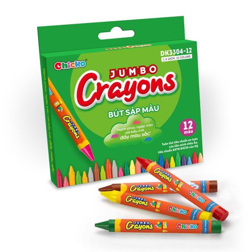 Bút Sáp Màu Jumbo Crayons - 12 màu