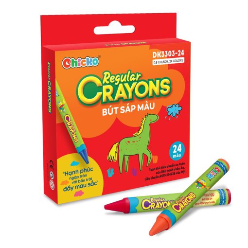 Bút Sáp Màu Regular Crayons - 24 Màu