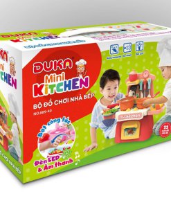 Bộ đồ chơi nhà bếp màu nâu kết hợp ánh sáng và âm thanh