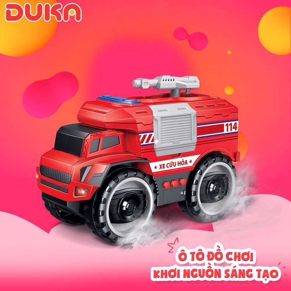 Bộ đồ chơi – Xe cứu hỏa kết hợp ánh sáng và âm thanh